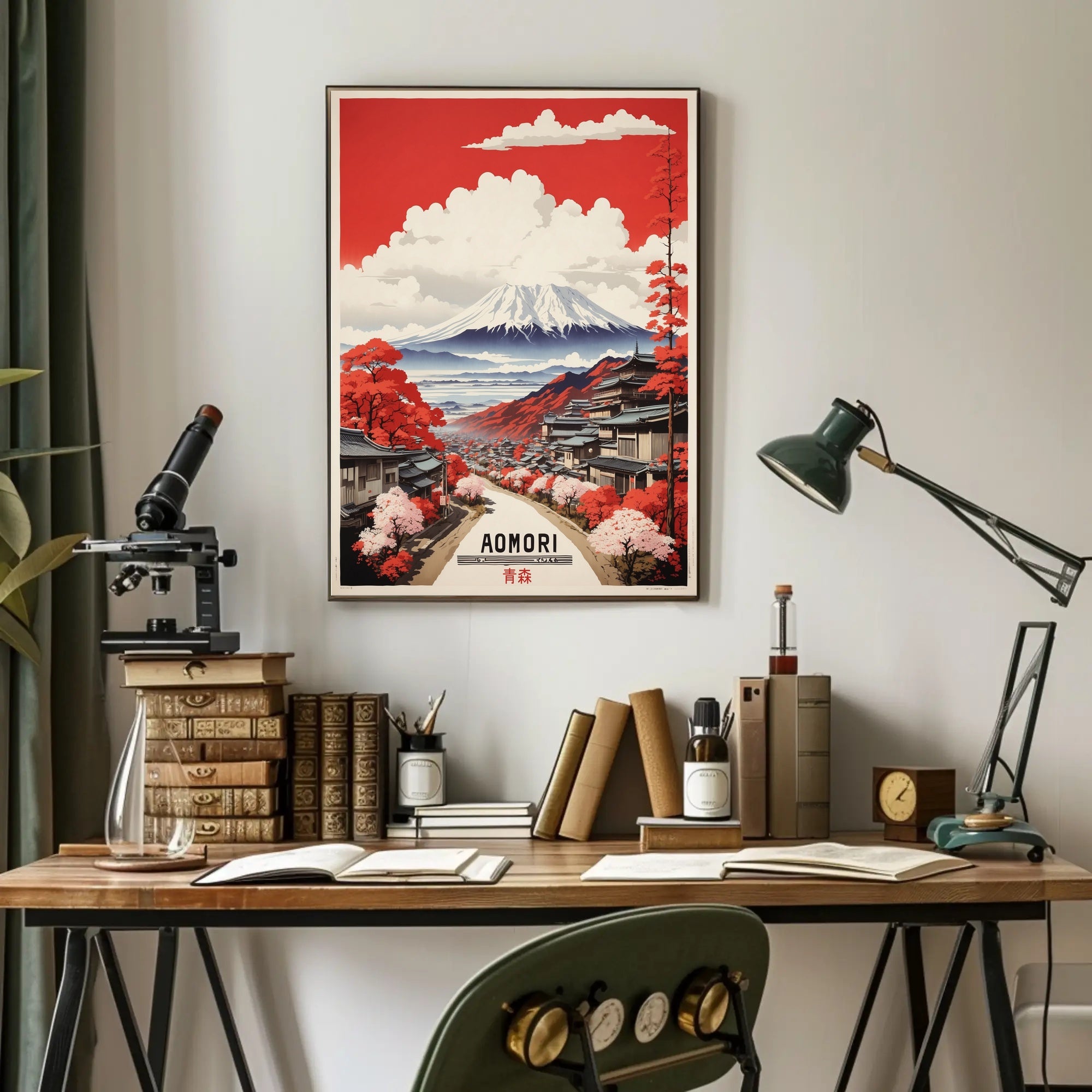 Traditional Aomori Scene Japanese Travel Poster