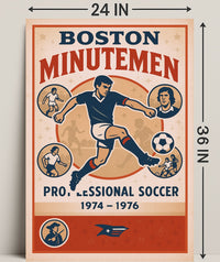 Boston Minutemen Soccer Team Poster PosterGoat