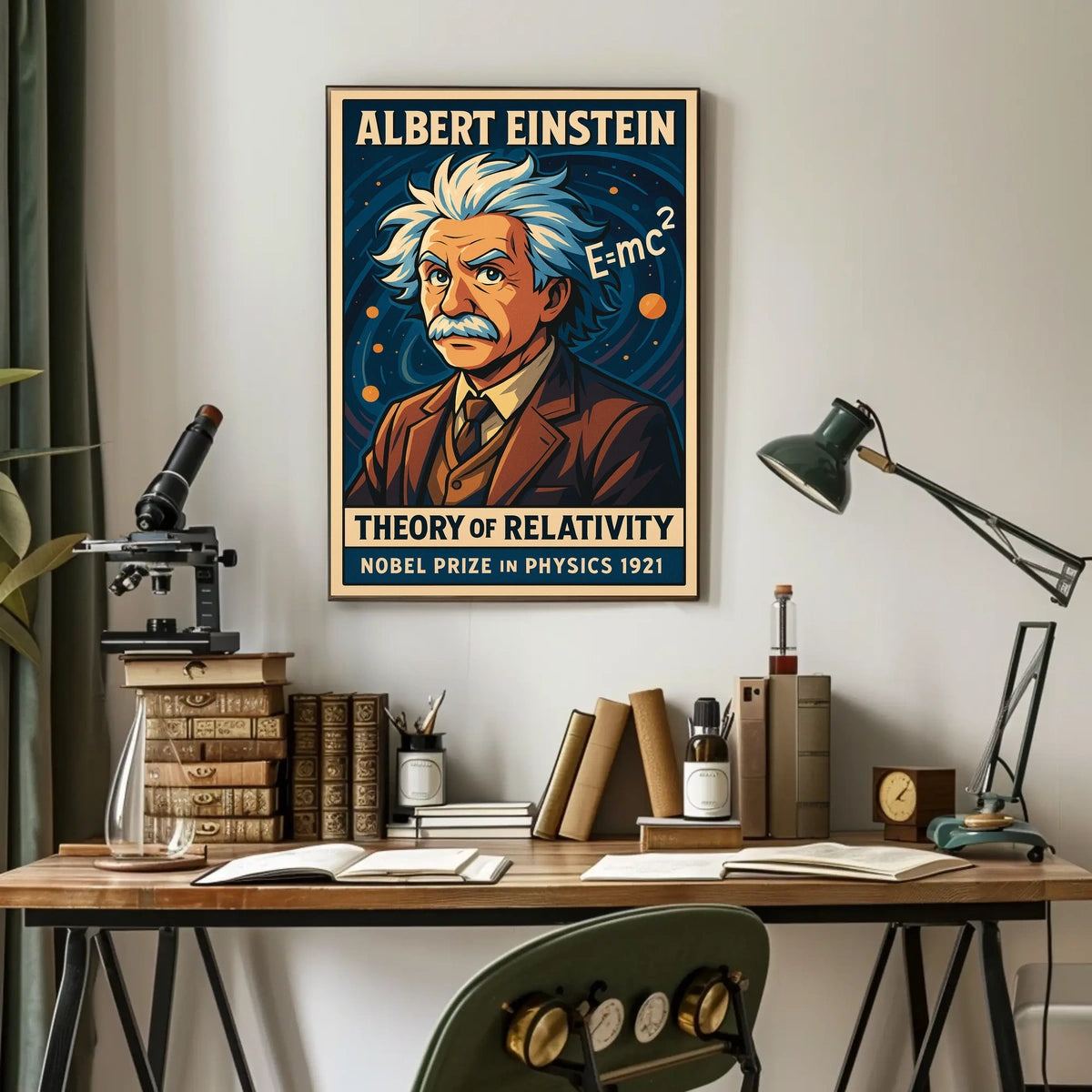 Albert Einstein Theory Of Relativity Poster