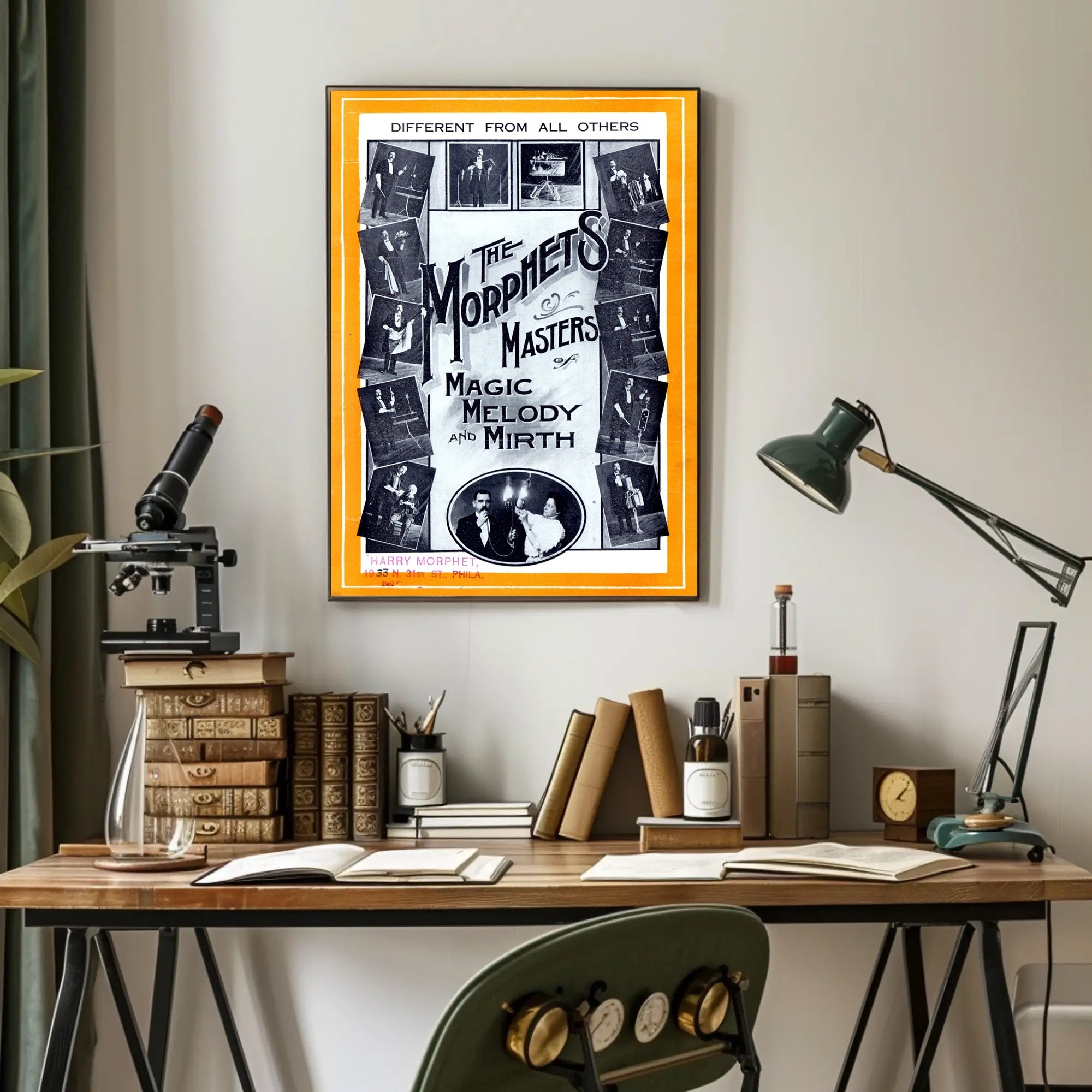 The Morphets Vintage Vaudeville Magic Show Poster