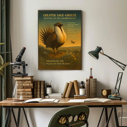 Greater Sage-Grouse Sentinel of the Sagebrush Sea Poster