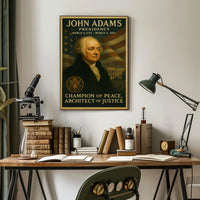 John Adams Historical Iconic Art Poster