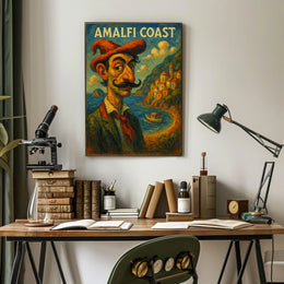 Amalfi Coast Artistic Impression Poster