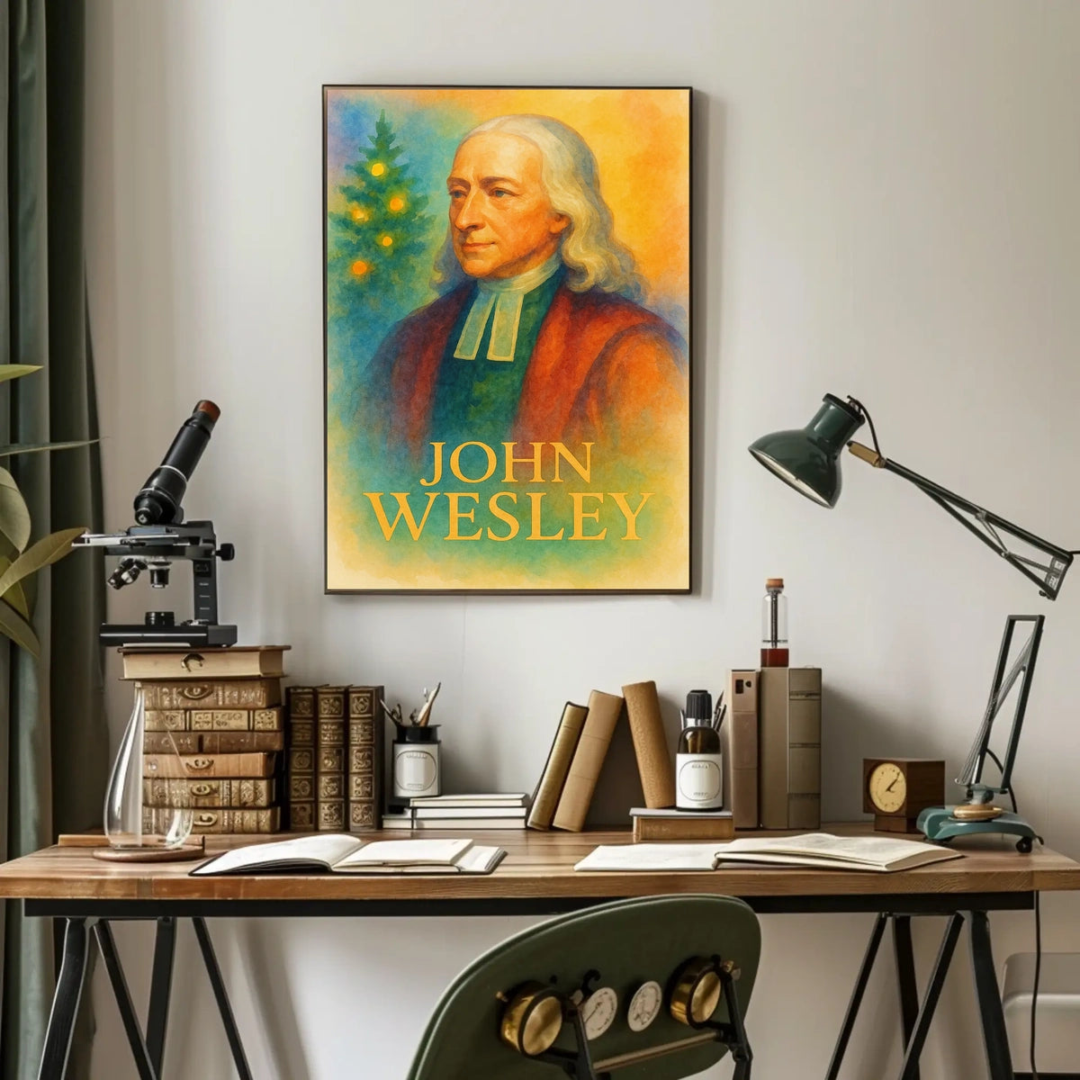 John Wesley Religious Portrait Poster - Historical or Presidential Poster
