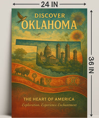 Discover Oklahoma Wall Art Print Decor PosterGoat