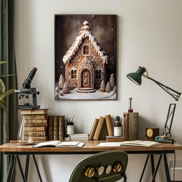 Enchanting Gingerbread House Poster