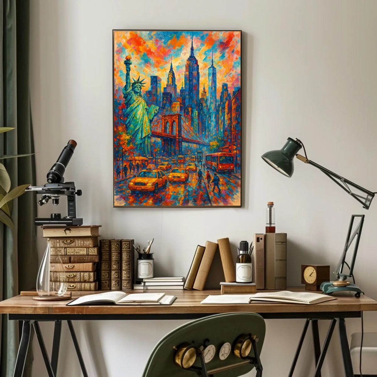 Vibrant Cityscape New York in Colors
