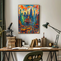 Vibrant Cityscape New York in Colors