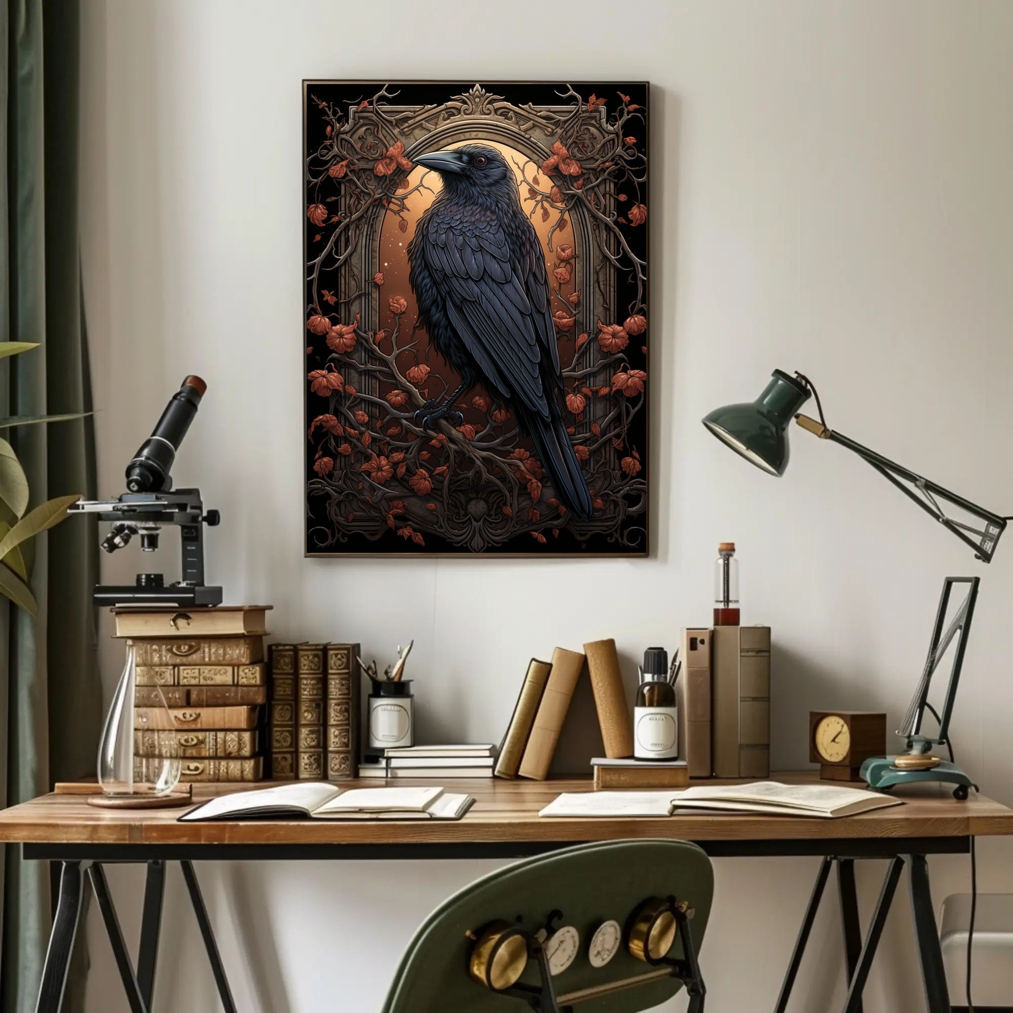 The Enigmatic Raven Poster