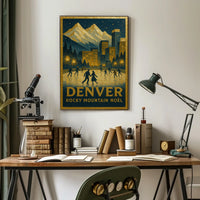 Denver Rocky Mountain Noël Poster