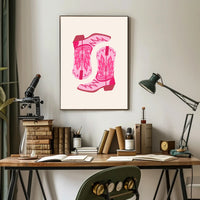 Cowboy Boots Art Print: Abstract or Artistic Poster PosterGoat
