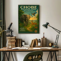 Explore the Heart of Africas Wilderness Poster