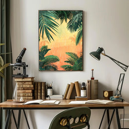 Tropical Rainfall Art Print Poster for Home Decor and Travel Enthusiasts PosterGoat