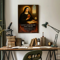 Saint Gertrude the Great Poster PosterGoat