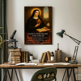 Saint Gertrude the Great Poster PosterGoat