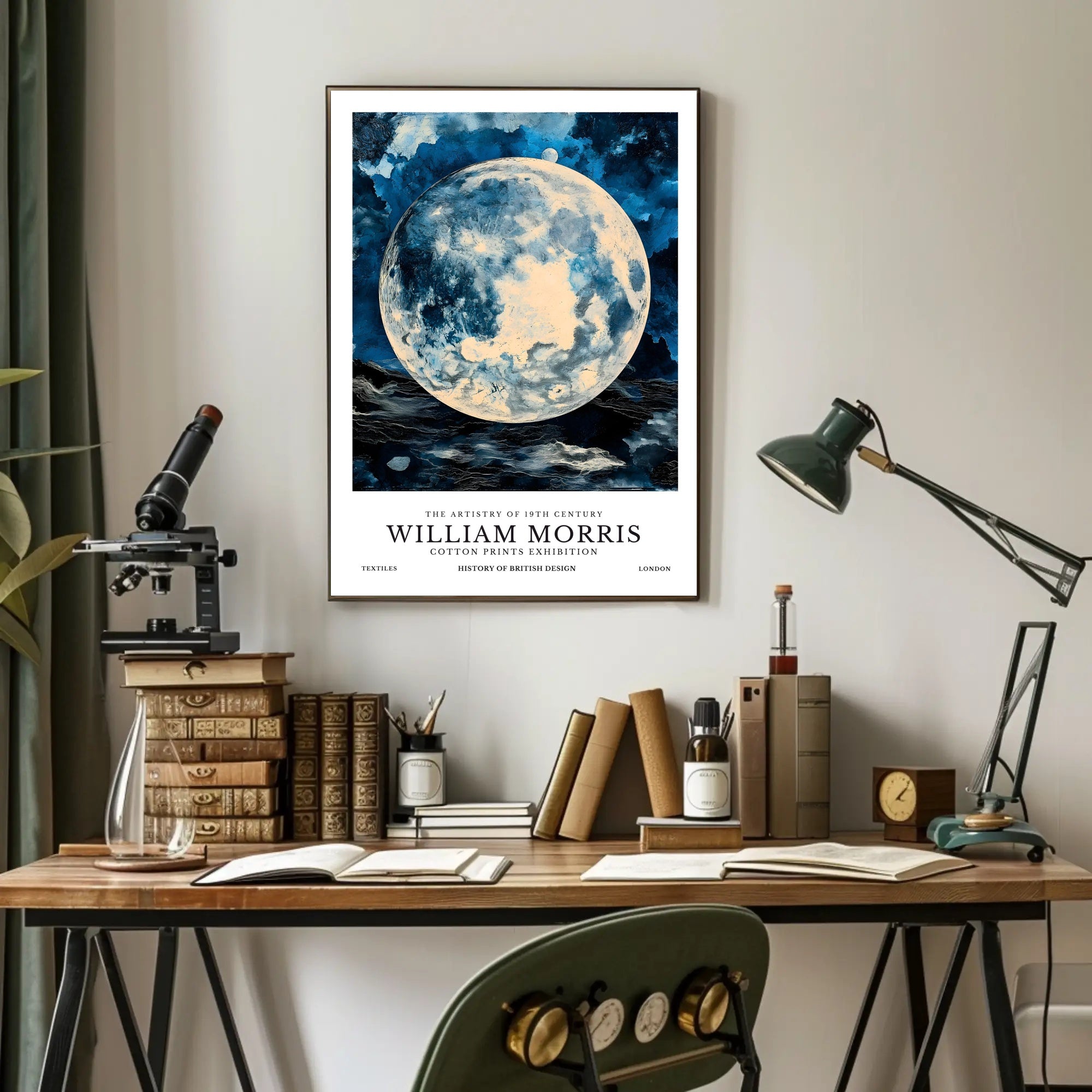 William Morris Cotton Prints Exhibition Poster