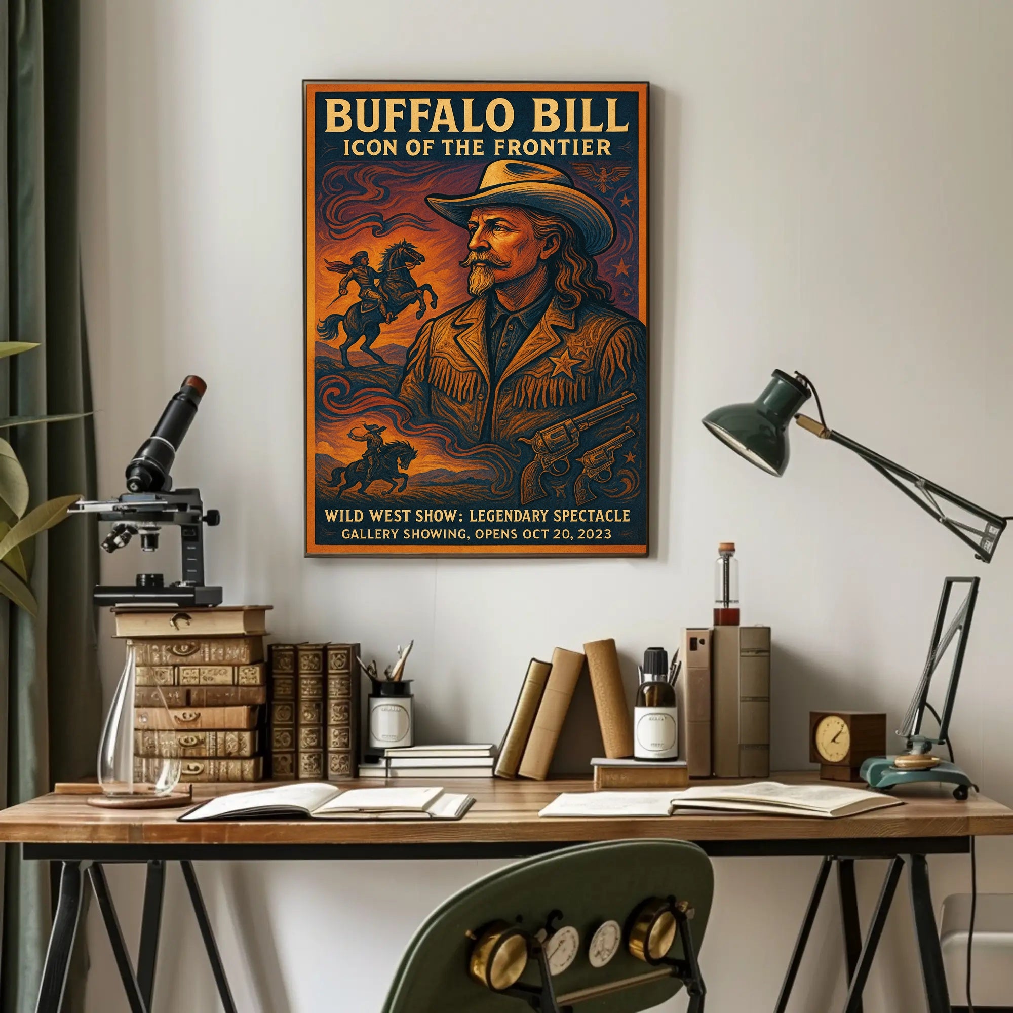 Buffalo Bill Wild West Adventure Vintage Cultural Poster