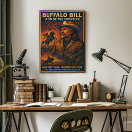Buffalo Bill Wild West Adventure Vintage Cultural Poster