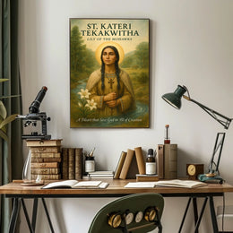 St. Kateri Tekakwitha Lily of the Mohawks Poster
