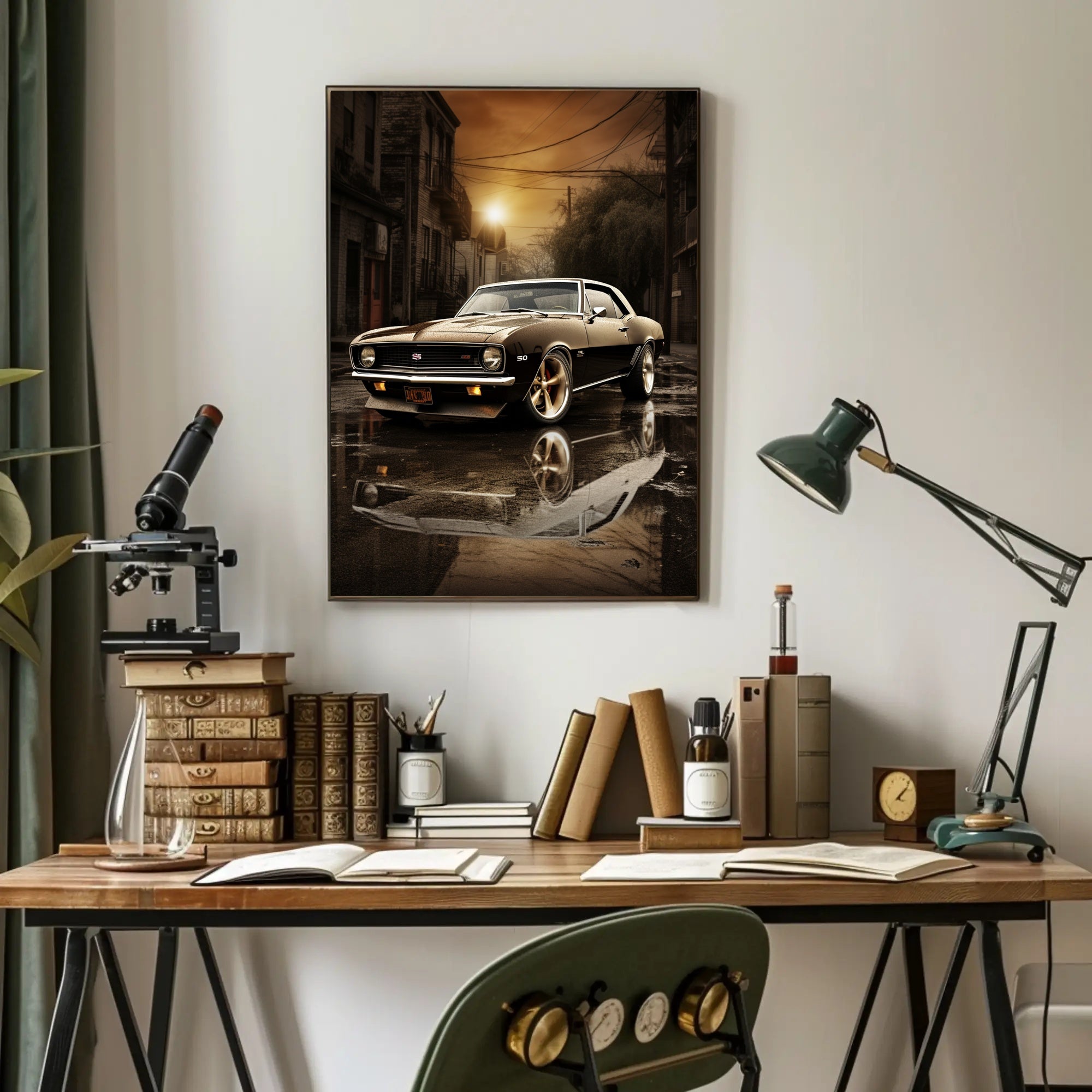 Classic Muscle in the City Poster PosterGoat