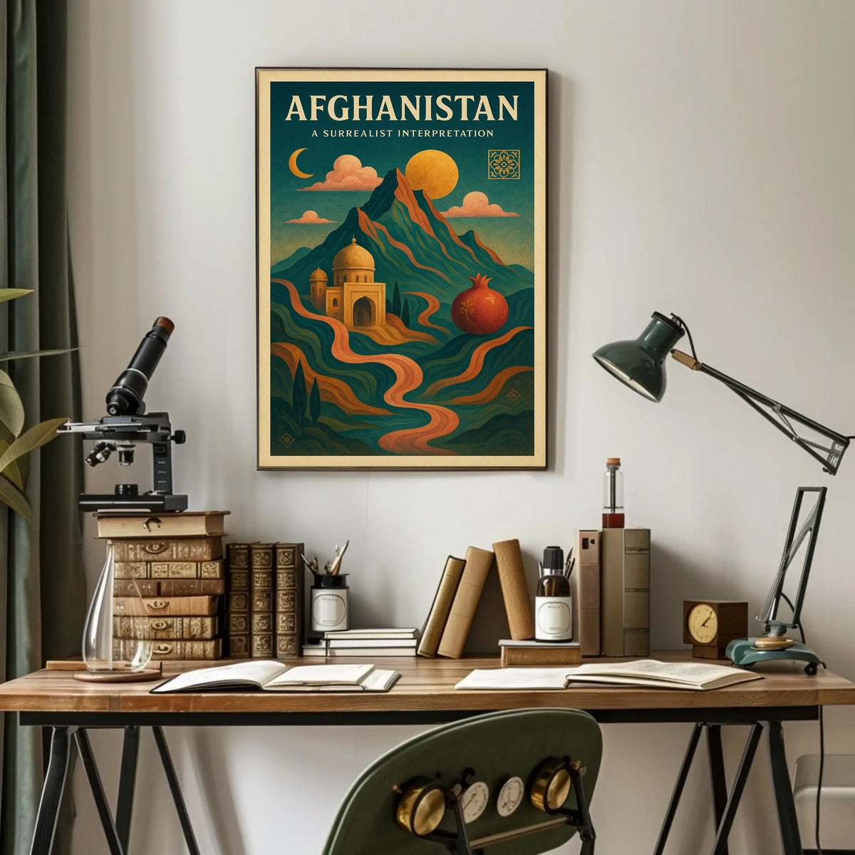 Afghanistan A Surrealist Interpretation Poster