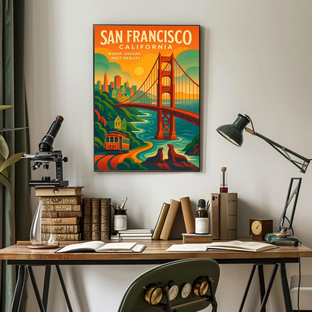 San Francisco Where Dreams Meet Poster