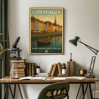 Copenhagen Where History Meets the Sea Poster