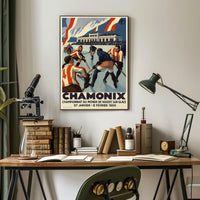 Chamonix Ice Hockey World Championship Poster