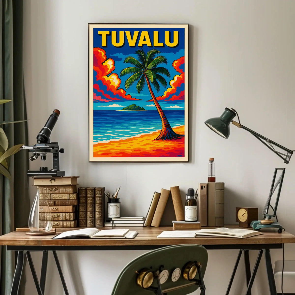 Tuvalu Tropical Paradise Poster