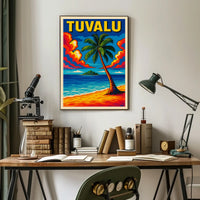 Tuvalu Tropical Paradise Poster