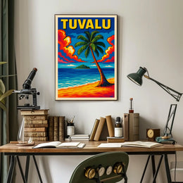 Tuvalu Tropical Paradise Poster