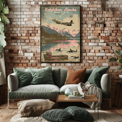 Ketchikan Alaska Vintage Poster