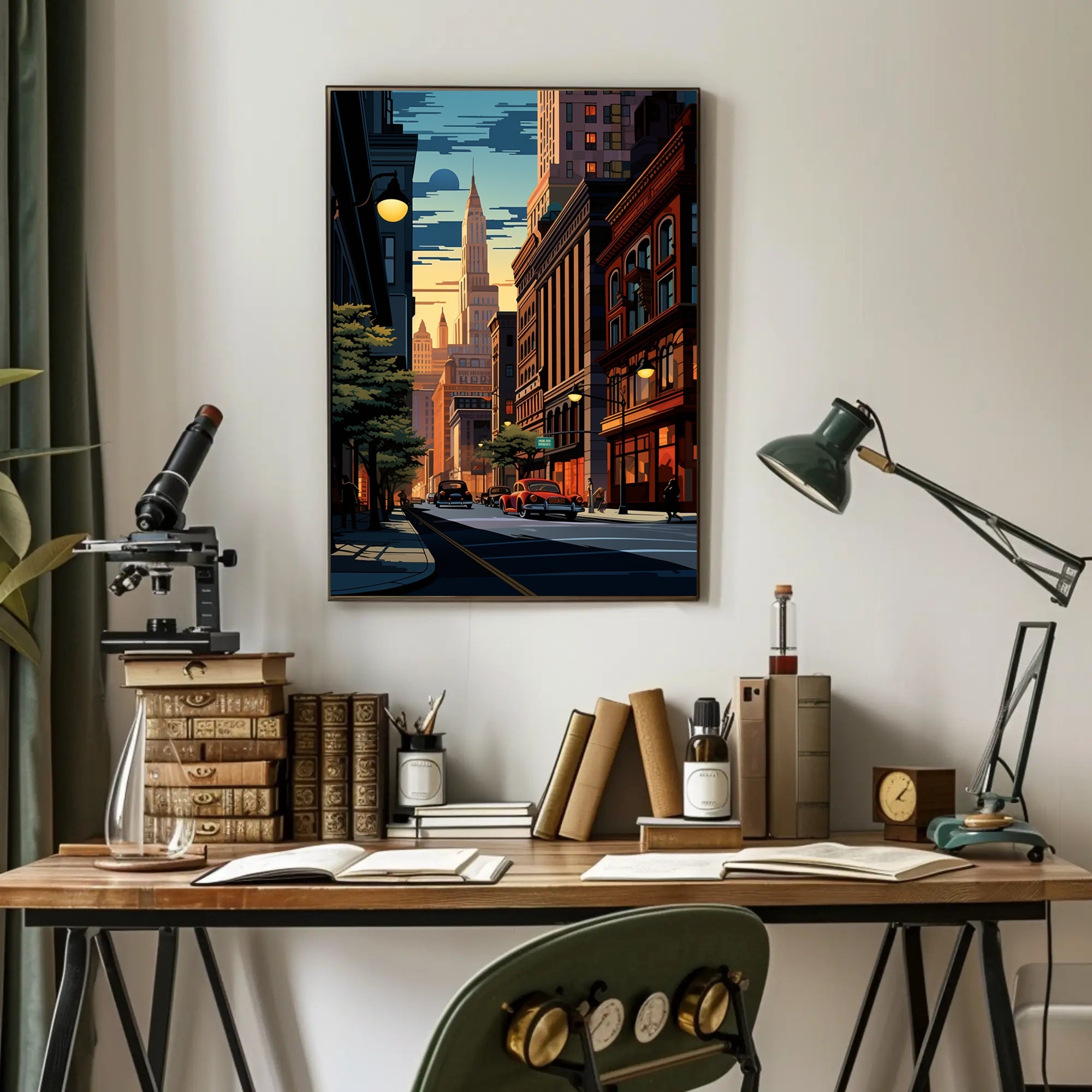 Urban Sunset Poster PosterGoat