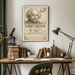 Albert Einstein Nobel Prize In Physics Poster