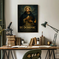 St Dominic Inspirational Religious Poster Wall Art