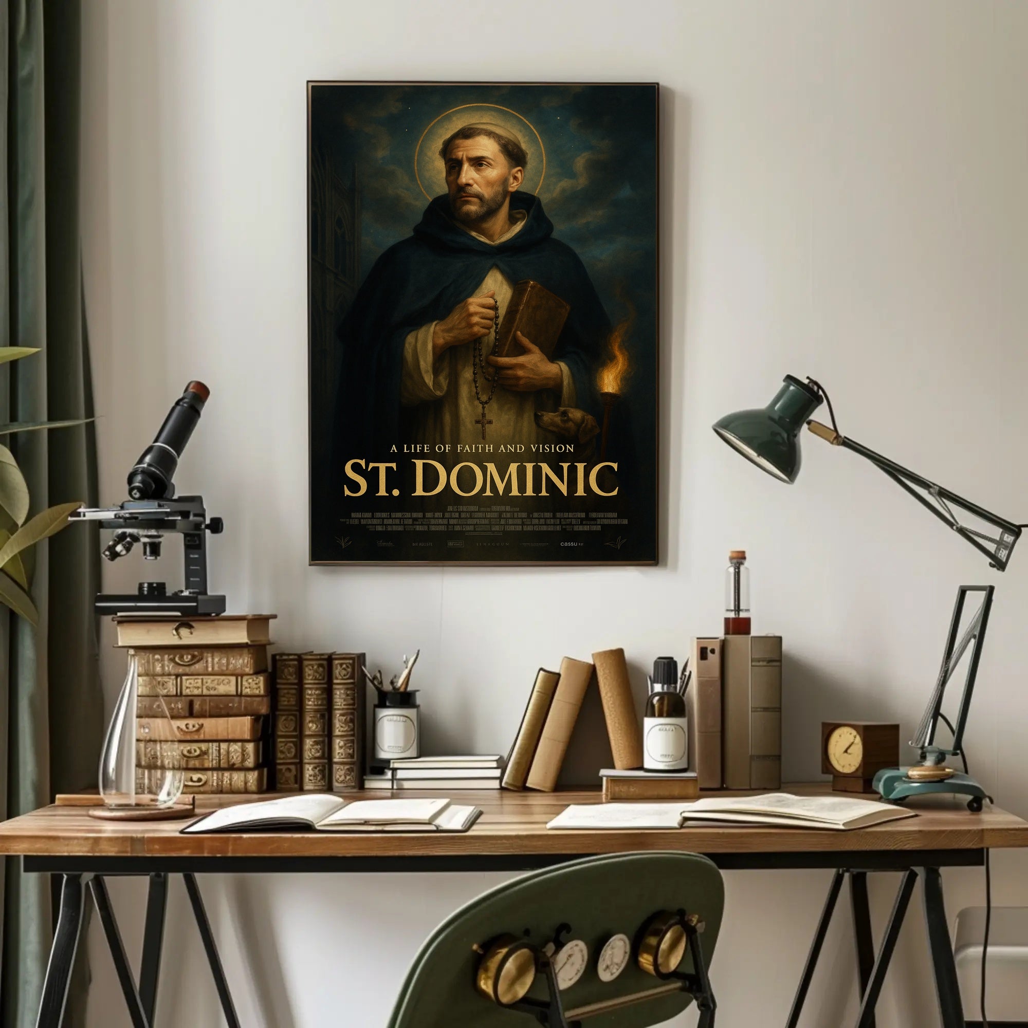 St Dominic Inspirational Religious Poster Wall Art