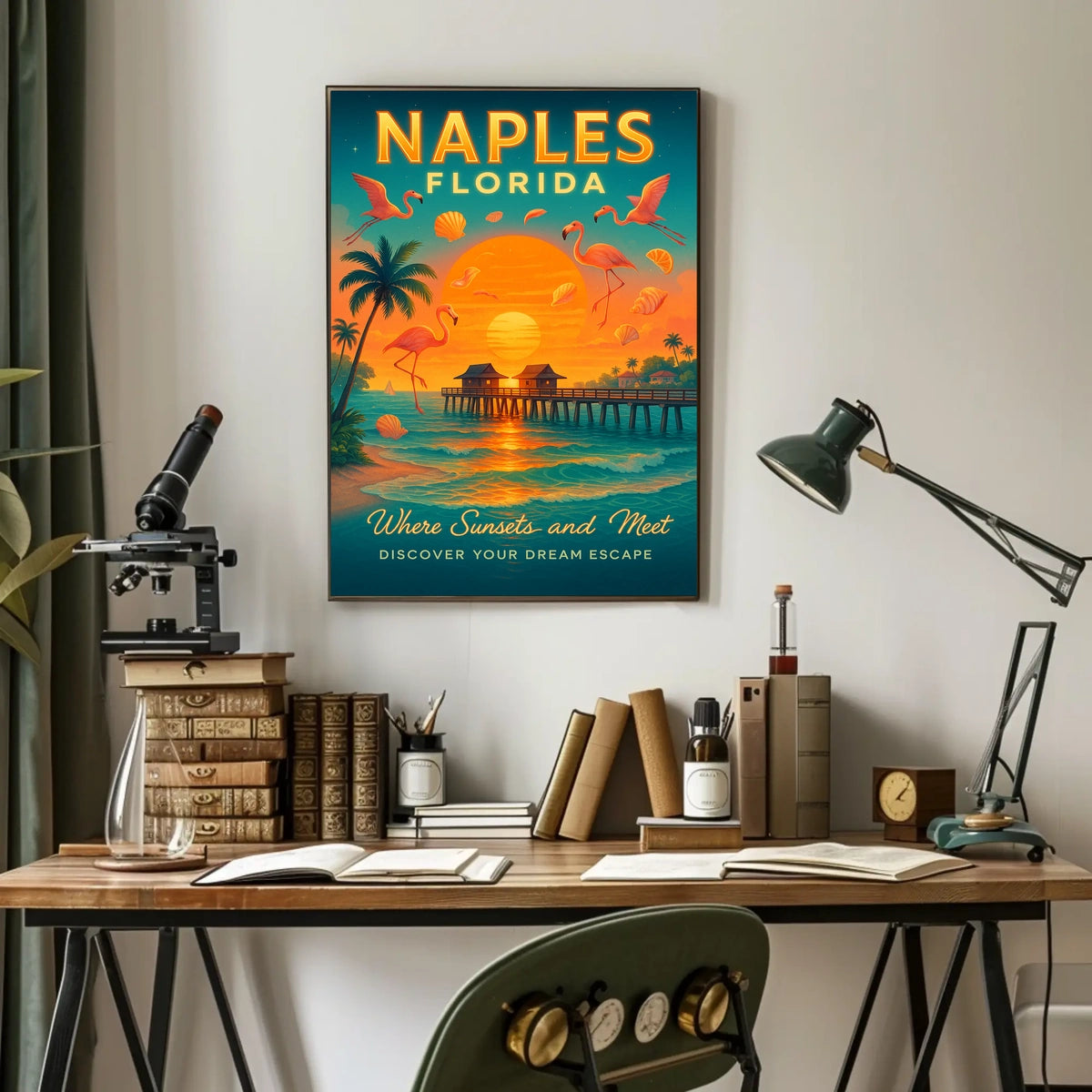 Naples, Florida Where Sunsets and Meet Poster