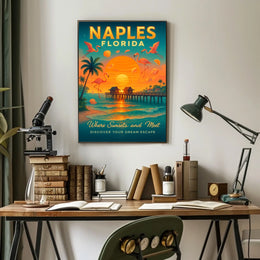 Naples, Florida Where Sunsets and Meet Poster