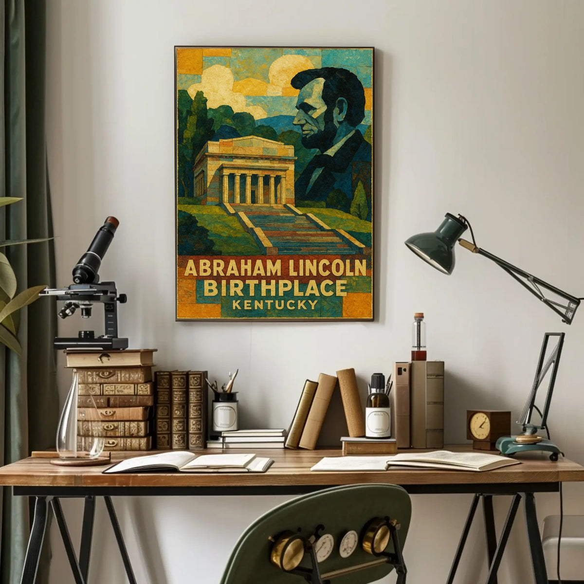 Abraham Lincoln Birthplace Poster