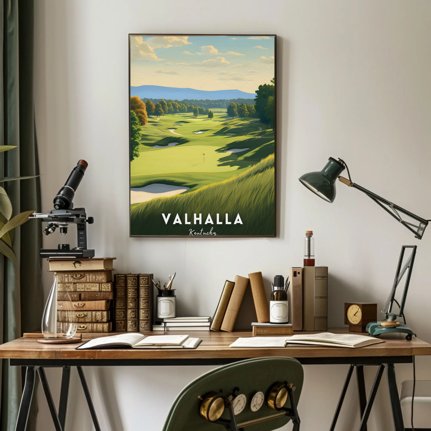 Valhalla Kentucky Golf Course Travel Poster