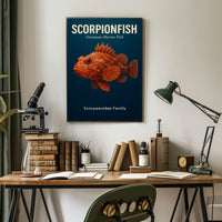 Scorpionfish Venomous Marine Fish Poster