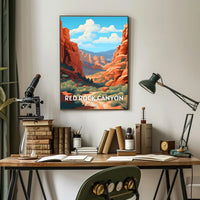 Red Rock Canyon Nevada Adventure National Park Poster