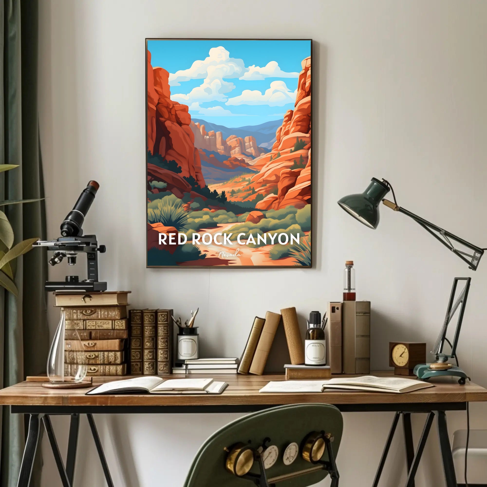 Red Rock Canyon Nevada Adventure National Park Poster