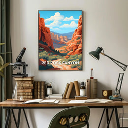Red Rock Canyon Nevada Adventure National Park Poster