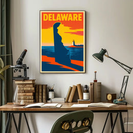 Delaware Coastline Poster