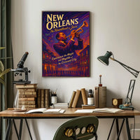New Orleans The Heartbeat Of Jazz Poster