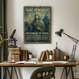 Saint Genevieve Patroness Of Paris Poster