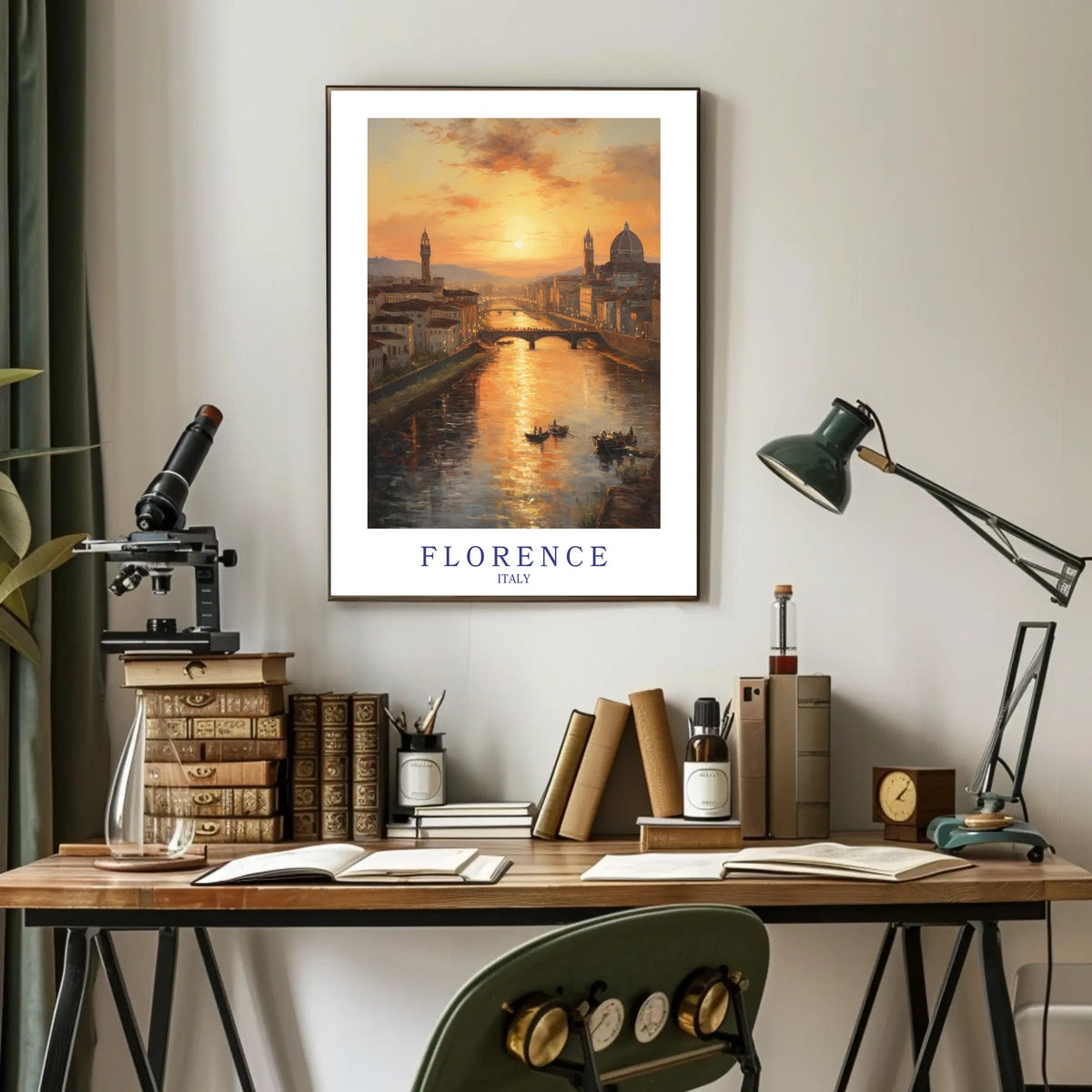 Florence At Sunset Poster