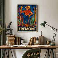 Fremont Mosaic Cowboy Poster