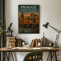 Prague The Heart of Europe Poster